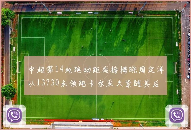 中超第14轮跑动距离榜揭晓周定洋以13730米领跑卡尔采夫紧随其后